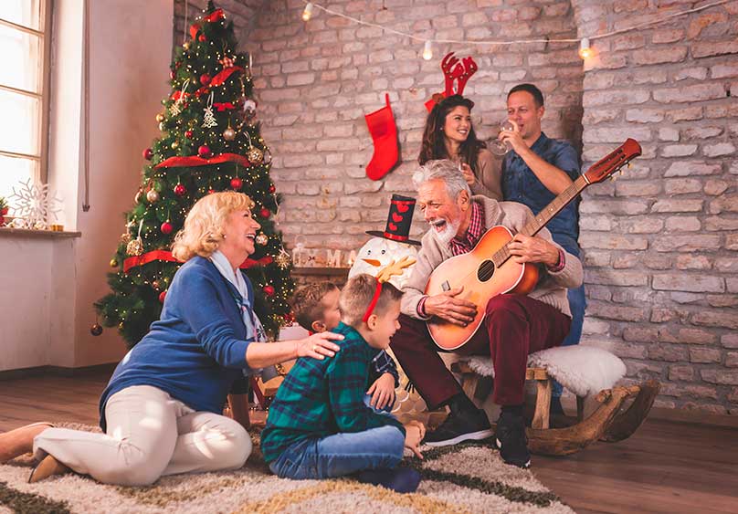 Navidad en familia y música